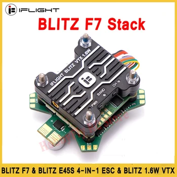 iFlight BLITZ F7 45A 2-6 S Стек BLITZ F7 Контроллер полета с / BLITZ E45S 4-В-1 ESC BLITZ 1.6 Вт 5.8 Г VTX для RC FPV Гоночный Дрон