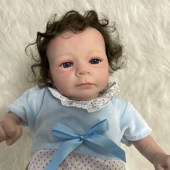 Высококачественная раскрашенная кукла Bebe Reborn Felicia 48 см Готовая девочка ручной работы с укорененными волосами для детского подарка на День рождения