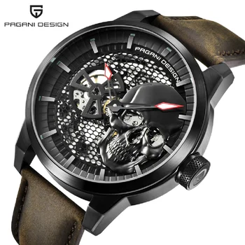 Новые мужские механические часы PAGANI DESIGN, мужские брендовые роскошные автоматические часы, мужские водонепроницаемые наручные часы со скелетом, мужские часы
