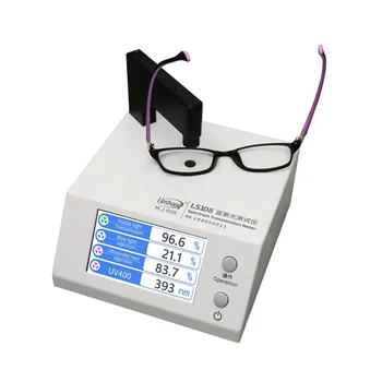 Измеритель пропускания спектральных линз Linshang LS108 для очков с защитой от синевы и пропусканием синего и фиолетового света UV400 VLT