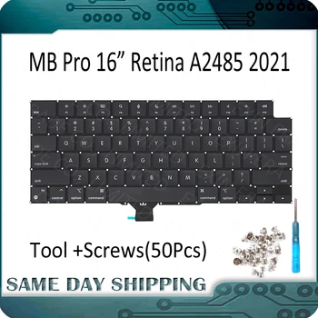 Ноутбук A2485 США Великобритания Английская клавиатура для Macbook Pro M1 Pro/ Max Retina 16 