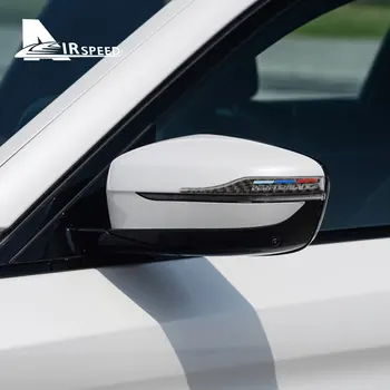 Наклейка на Зеркало заднего Вида Из Углеродного Волокна AIRSPEED с Защитой от царапин для BMW E90 E60 E34 E46 E39 F30 F10 F20 X1 X3 X5 X6 Для Укладки автомобилей