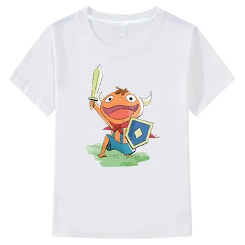 Футболки с короткими рукавами в стиле Аниме Ni No Kuni, Модная футболка в стиле манга, милая футболка из 100% хлопка для мальчиков/девочек, Повседневная футболка в стиле Харадзюку с героями мультфильмов