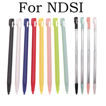 1 шт. пластиковый стилус с сенсорным экраном и металлическая телескопическая ручка для Nintendo DSI Для NDSI Touch Screen Pen