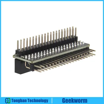 Geekworm GPIO Extension Header (G341) / 40-контактная плата адаптера GPIO edge от 1 до 2 для Raspberry Pi 4B / 3B +/ 3B / Zero W / Zero