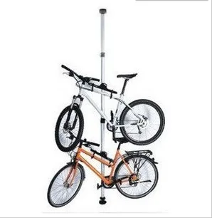 Подвесная велосипедная стойка длиной 4 метра для 2 велосипедов Велосипедные держатели Регулируемой длины велосипедные вешалки