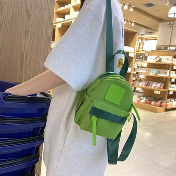 Нейлоновый мини-рюкзак в корейском стиле для женщин, Водонепроницаемый Модный туристический рюкзак 2023, Летняя сумка через плечо для мальчиков и девочек