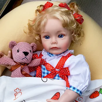 48 см Уже окрашенная Готовая Виниловая водонепроницаемая кукла Bebe Reborn Doll Sue-Sue Ручная Роспись 3D кожи с видимыми венами, игрушки для кукол