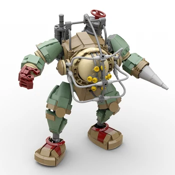 MOC BioShocked Big Dad Little Sisters Protectors Фигурка робота Строительный блок Модель меха Стрелялка Кирпичная игрушка Подарок для детей