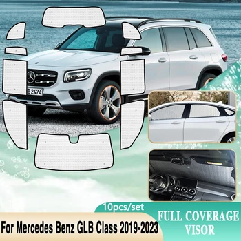 Для Mercedes Benz GLB Class X247 2019 ~ 2023 Солнцезащитный Козырек На Лобовое Стекло Автомобиля С Защитой От Ультрафиолета, Оконный Козырек, Автомобильные Аксессуары 2020 2021 2022