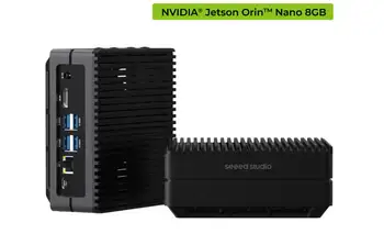 Рекомпьютер J3011-новейшее устройство искусственного интеллекта с модулем NVIDIA Jetson Orin ™ Nano 8 ГБ, 4xUSB 3.2, WiFi/BT, слотом M.2 Key E и Key M, алюминиевым c