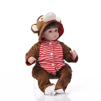 17 дюймов оптовая продажа новорожденный ребенок модная кукла 40 см реалистичная возрожденная кукла Рождественский Подарок новорожденный ребенок кукла