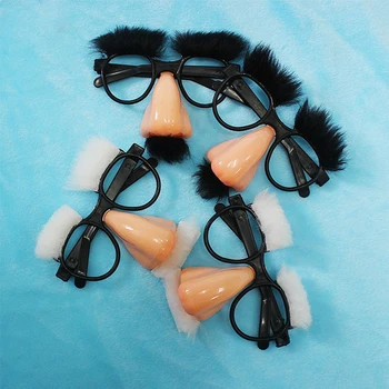 Маскировочные очки и усы на Хэллоуин, забавный большой нос, праздничные подарочные принадлежности, костюмы для косплея с масками для лица для детей