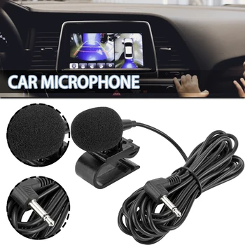 1 комплект 3,5 мм автомобильного навигационного внешнего мини-петличного микрофона для автомобиля с вокальным звуком Металлический зажим на лацкане микрофона