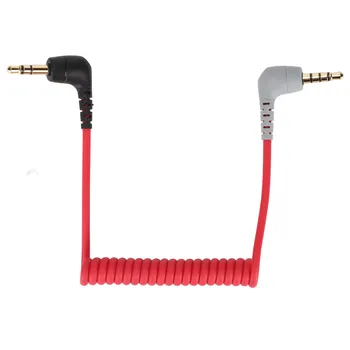Микрофонный кабель TRRS от 3,5 мм до 3,5 мм, переходник для микрофона под прямым углом от мужчины к мужчине для смартфонов и планшетов
