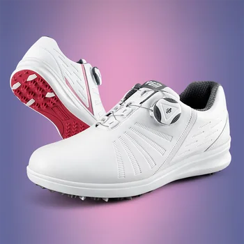 Водонепроницаемые туфли для гольфа PGM, женская обувь, легкие кроссовки на шнурках с пряжкой, женские дышащие нескользящие кроссовки