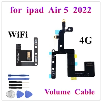 1 шт. Клавиша включения выключения питания Air5 Клавиша микрофона Замена гибкого кабеля микрофона для iPad Air 5 2022 10,9-дюймовые запчасти для ремонта