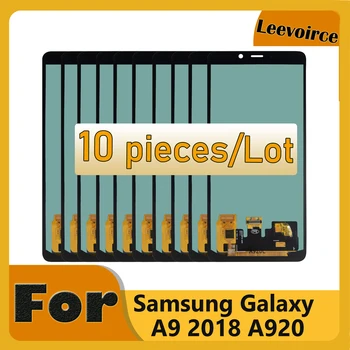 Оптовая продажа, 10 шт., Для Samsung Galaxy A9 2018 A920 A9 Star Pro A920F/DS, Сенсорный ЖК-дисплей, Дигитайзер в сборе