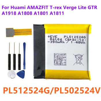 PL512524G PL502524V Аккумулятор Для смарт-часов Huami AMAZFIT T-rex Verge Lite Gtr A1918 A1808 A1801 A1811 Batterie + Бесплатные Инструменты