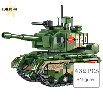 Военный основной боевой танк 99 типа MOC, строительные блоки, Китайское армейское оружие, фигурки солдат, кирпичи, развивающие игрушки для мальчиков в подарок