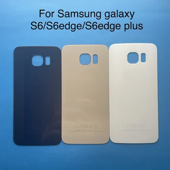 С логотипом Samsung Galaxy S6 Edge/S6 Edge Plus G920 G925 G928 Стеклянная Панель Задняя Крышка Батарейного Отсека Замена Корпуса Задней Двери