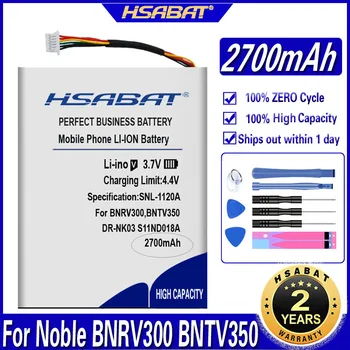 Аккумулятор HSABAT 2700mAh DR-NK03 MLP305787 S11ND018A для Barnes & Noble BNRV300, BNTV350, Nook Simple Touch, Простое касание 6