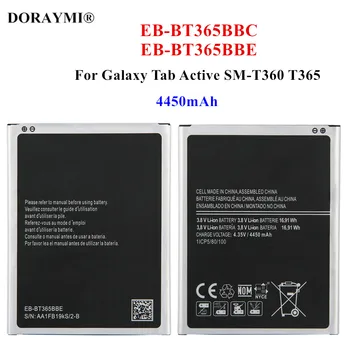 Оригинальный Аккумулятор емкостью 4450 мАч EB-BT365BBC EB-BT365BBE Для Samsung Galaxy Tab Active SM-T360 T365, Сменные Батарейки Для Планшетов