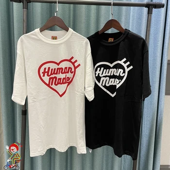 Футболка Human made Classic Heart с коротким рукавом, Оригинальная упаковка, высококачественная хлопковая футболка Akira Top Tee для мужчин и женщин