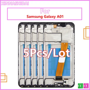 5 шт./лот ЖК-дисплей Для Samsung Galaxy A01 A015 ЖК-дисплей С Сенсорным экраном Дигитайзер В сборе Для Samsung A015 A015F A015G A015DS