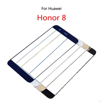 Передняя стеклянная панель с сенсорным экраном для Huawei Honor 8, ЖК-дисплей, передняя стеклянная линза