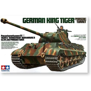 Tamiya 35169 1/35 Немецкий Королевский тигр Сборка модели танка Строительные наборы Статические игрушки для взрослых Коллекция хобби СДЕЛАЙ сам