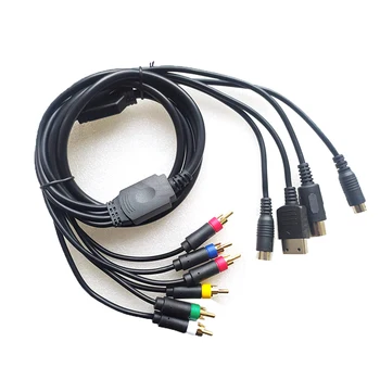 4 в 1 для MD1 2 для Saturn SS DC консольный видеокабель RCA Композитный кабель для Sony PVM BVM NEC XM, не компонентный