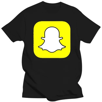 Мужская футболка Официальный Snapchat (логотип) Футболка унисекс женская футболка тройники топ