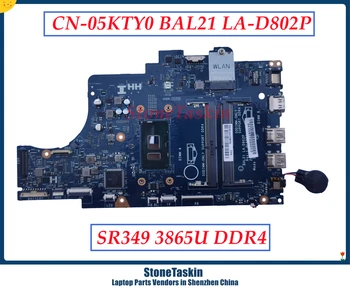 StoneTaskin BAL21 LA-D802P Для Dell Inspiron 15 5567 Материнская плата Ноутбука 3865U CPU CN-05KTY0 5KTY0 Материнская Плата DDR4 100% Протестирована