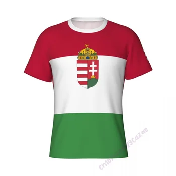 3D футболка с венгерским флагом, мужская спортивная облегающая короткая футболка, мужской тренажерный зал, топы для занятий бодибилдингом, одежда