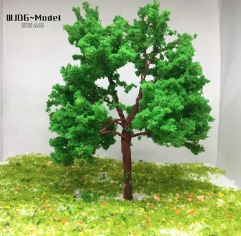 Зеленая модель здания материал железная дорога военный макет модель дерева trees18-25cm
