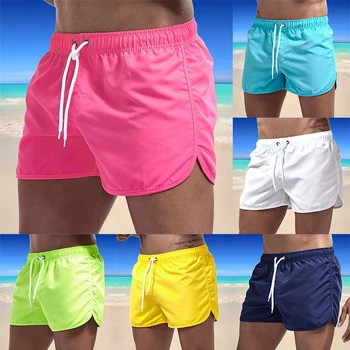 Шорты, пляжная одежда, Летние мужские купальники, Сексуальные плавки, мужской купальник с низкой талией, Дышащая пляжная одежда Surf 2000