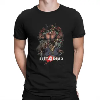 Мужские футболки с хипстерским симулятором зомби, футболка из чистого хлопка с круглым вырезом, футболка с коротким рукавом Left 4 Dead, летняя одежда