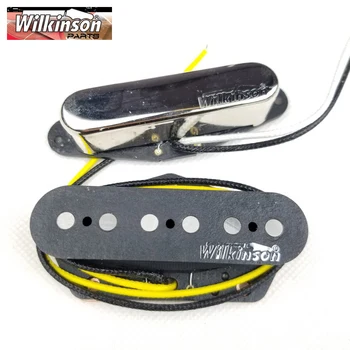 TL Wilkinson WVT Alnico5 Телеэлектрические гитарные звукосниматели для грифа и бриджа Хром Серебристый