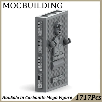 HanSolo in Carbonite Мега Фигура Диорама Модель военной звезды MOC Строительные блоки Игрушки для детей Подарок на День рождения