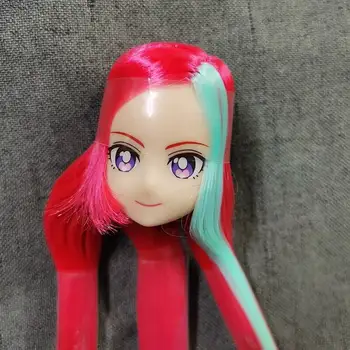 Новая мультяшная кукольная голова для игрушек Lica Doll, Милая Женская кукольная голова, тело с волосами, игрушка для девочки
