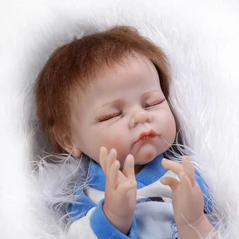 Оптовая продажа реалистичных обучающих инструментов reborn baby doll sleeping baby doll настоящие мягкие и нежные на ощупь подарки ко Дню защиты детей для друзей