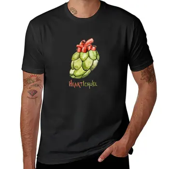 Новая футболка с каламбуром Heartichoke, футболки оверсайз, блузка, футболки на заказ, мужские футболки с рисунком аниме