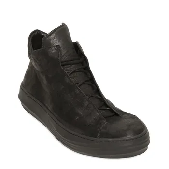 Винтажная обувь Paladin ручной работы в стиле Ретро, хип-Хоп, уличная Мужская обувь с короткими щиколотками, кроссовки из натуральной кожи, Джинсовая Персонализированная обувь