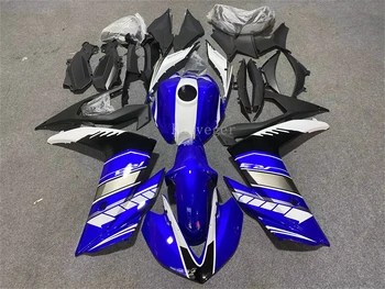 Новый ABS Мотоциклетный Комплект Обтекателей Подходит Для YAMAHA YZF-R3 R25 2014 2015 2016 2017 2018 R3 YZF Кузов Shell Set Custom Синий Белый