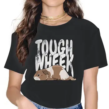 Женская одежда Tough Wheek Cream для домашних животных, футболка с морской свинкой, Винтажный женский топ в стиле Харадзюку