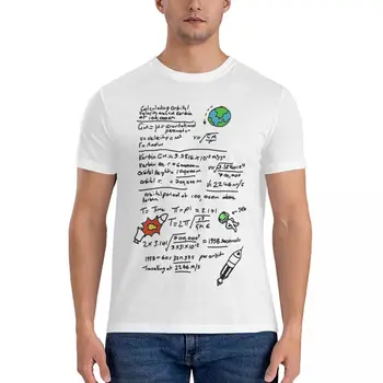 Kerbal Orbit Science 1 Незаменимая футболка винтажная футболка мужская графическая упаковка футболок забавные футболки для мужчин