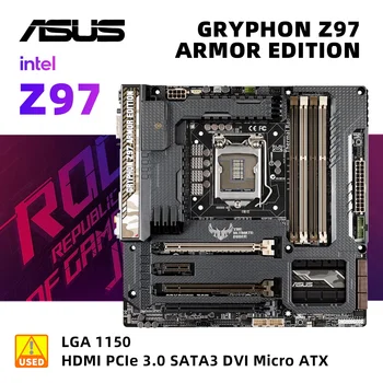ASUS GRYPHON Z97 ARMOR EDITION + комплект материнской платы i5 4690S с чипом Intel Z97 для LGA 1150 DDR3 с поддержкой Core I7 I5 I3Cpus 32GB ATX