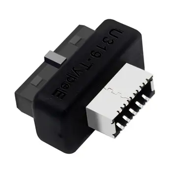 Аксессуары для адаптера на передней панели USB 3.1 Вертикальный адаптер заголовка USB C Преобразователь заголовка USB 3.1 Type E Key A в USB 3.0 20Pin