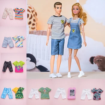 Комплект летней одежды для куклы Барби, комплект одежды Кена, комплект брюк
